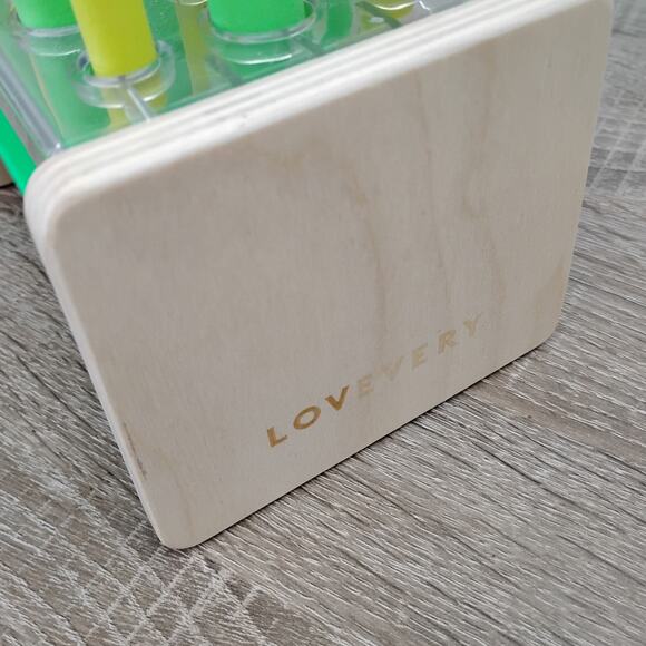 Lovevery Wooden Posting Stand Montessori Inspired Toy Green *Missing One Posts - Picture 2 of 7